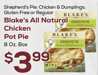 DeCicco & Sons Blake's All Natural Chicken Pot Pie offer