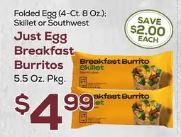 DeCicco & Sons Just Egg Breakfast Burritos 5.5 Oz. Pkg offer