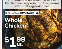 DeCicco & Sons DeCicco & Sons Whole Chicken offer