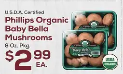 DeCicco & Sons Phillips Organic Baby Bella Mushrooms offer