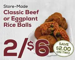 DeCicco & Sons Classic Beef or Eggplant Rice Balls offer