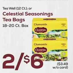 DeCicco & Sons Celestial Seasonings Tea Bags 18-20 Ct. Box offer