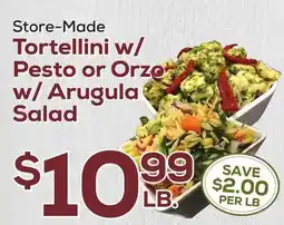 DeCicco & Sons Tortellini w/Pesto or Orzo w/Arugula Salad offer