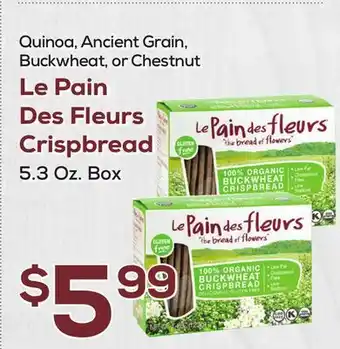 DeCicco & Sons Le Pain Des Fleurs Crispbread offer