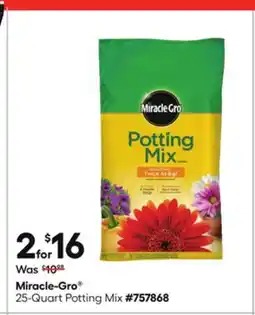 Lowe's Miracle-Gro 25-Quart Potting Mix offer