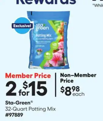 Lowe's 32-Quart Potting Mix offer