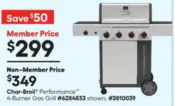 Lowe's Char-Broil Performance 4-Burner Gas Grill offer