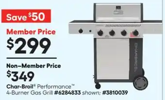 Lowe's Char-Broil Performance 4-Burner Gas Grill offer