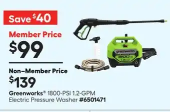 Lowe's 1800-PSI 1.2-GPM Electric Pressure Washer offer