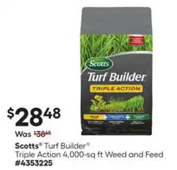 Lowe's Turf Builder Triple Action 4, 000-sq ft Weed and Feed offer