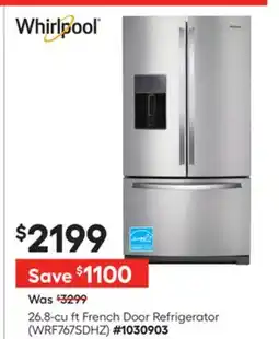 Lowe's 26.8-cu ft French Door Refrigerator offer