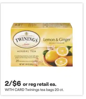 CVS Twinings tea bags 20 ct offer