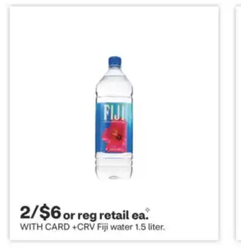 CVS Fiji water 1.5 liter offer