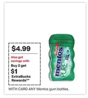 CVS ANY Mentos gum bottles offer