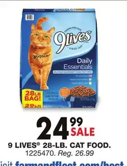 Blain's Farm & Fleet 9 LIVES 28-LB. CAT FOOD offer