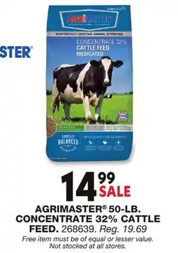 Blain's Farm & Fleet AGRIMASTER 50-LB. CONCENTRATE 32% CATTLE FEED offer