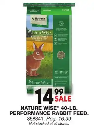 Blain's Farm & Fleet NATURE WISE 40-LB. PERFORMANCE RABBIT FEED offer