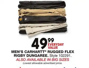 Blain's Farm & Fleet MEN'S CARHARTT RUGGED FLEX RIGBY DUNGAREE offer