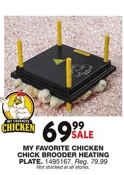 Blain's Farm & Fleet MY FAVORITE CHICKEN CHICK BROODER HEATING PLATE offer