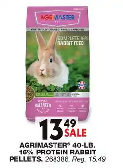 Blain's Farm & Fleet AGRIMASTER 40-LB. 16% PROTEIN RABBIT PELLETS offer