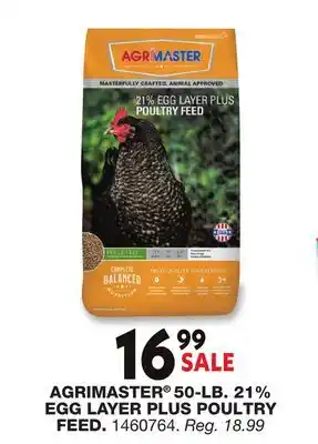 Blain's Farm & Fleet AGRIMASTER 50-LB. 21% EGG LAYER PLUS POULTRY FEED offer