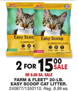 Blain's Farm & Fleet FARM & FLEET 20-LB. EASY SCOOP CAT LITTER offer