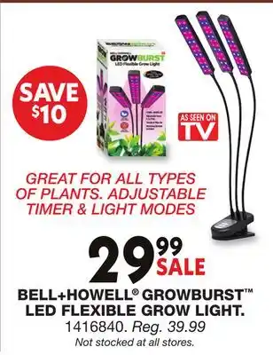 Blain's Farm & Fleet BELL+HOWELL GROWBURST LED FLEXIBLE GROW LIGHT offer