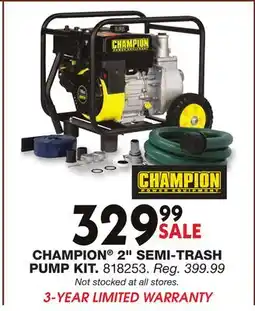 Blain's Farm & Fleet CHAMPION 2 SEMI-TRASH PUMP KIT offer