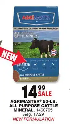 Blain's Farm & Fleet AGRIMASTER 50-LB. ALL PURPOSE CATTLE MINERAL offer