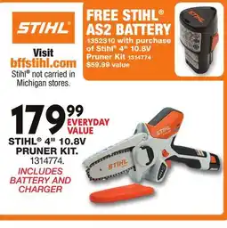 Blain's Farm & Fleet STIHL 4 10.8V PRUNER KIT offer