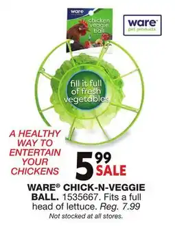 Blain's Farm & Fleet WARE CHICK-N-VEGGIE BALL offer