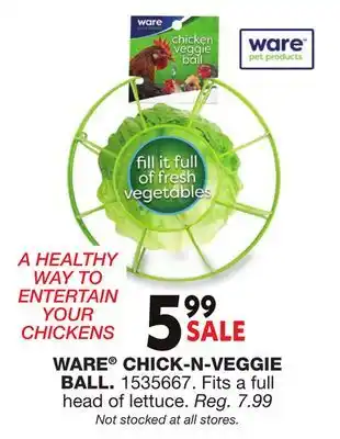 Blain's Farm & Fleet WARE CHICK-N-VEGGIE BALL offer