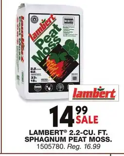 Blain's Farm & Fleet LAMBERT 2.2-CU. FT. SPHAGNUM PEAT MOSS offer