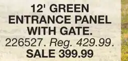 Blain's Farm & Fleet BEHLEN COUNTRY 12' GREEN ENTRANCE PANEL WITH GATE offer