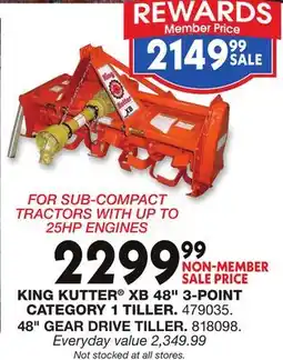 Blain's Farm & Fleet KING KUTTER XB 48 3-POINT CATEGORY 1 TILLER offer