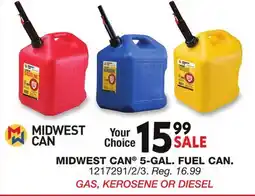 Blain's Farm & Fleet MIDWEST CAN 5-GAL. FUEL CAN offer