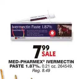 Blain's Farm & Fleet MED-PHARMEX IVERMECTIN PASTE 1.87% offer