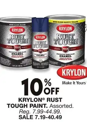 Blain's Farm & Fleet KRYLON RUST TOUGH PAINT offer