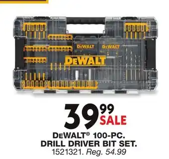 Blain's Farm & Fleet DEWALT 100-PC. DRILL DRIVER BIT SET offer