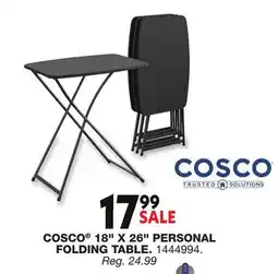 Blain's Farm & Fleet COSCO 18 X 26 PERSONAL FOLDING TABLE offer