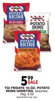 Blain's Farm & Fleet TGI FRIDAYS 16-OZ. POTATO SKINS VARIETIES offer