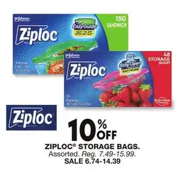 Blain's Farm & Fleet ZIPLOC STORAGE BAGS offer