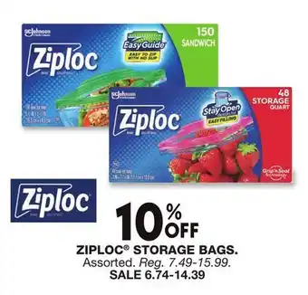 Blain's Farm & Fleet ZIPLOC STORAGE BAGS offer