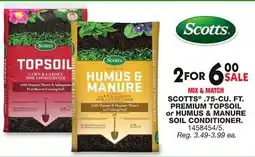 Blain's Farm & Fleet SCOTTS .75-CU. FT. PREMIUM TOPSOIL OR HUMUS & MANURE SOIL CONDITIONER offer