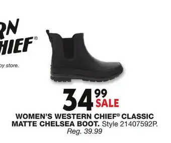 Blain's Farm & Fleet WOMEN'S WESTERN CHIEF CLASSIC MATTE CHELSEA BOOT offer