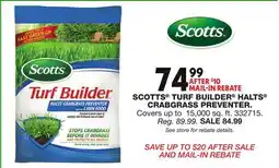 Blain's Farm & Fleet SCOTTS TURF BUILDER HALTS CRABGRASS PREVENTER offer