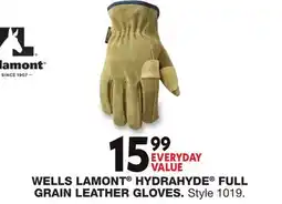 Blain's Farm & Fleet WELLS LAMONT HYDRAHYDE FULL GRAIN LEATHER GLOVES offer