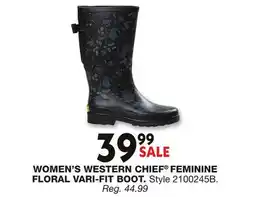 Blain's Farm & Fleet WOMEN'S WESTERN CHIEF FEMININE FLORAL VARI-FIT BOOT offer