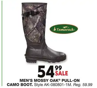 Blain's Farm & Fleet MEN'S MOSSY OAK PULL-ON CAMO BOOT offer