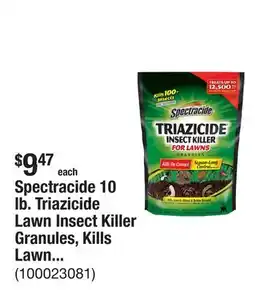 The Home Depot Spectracide 10 lb. Triazicide Lawn Insect Killer Granules, Kills Lawn-Damaging Insects offer